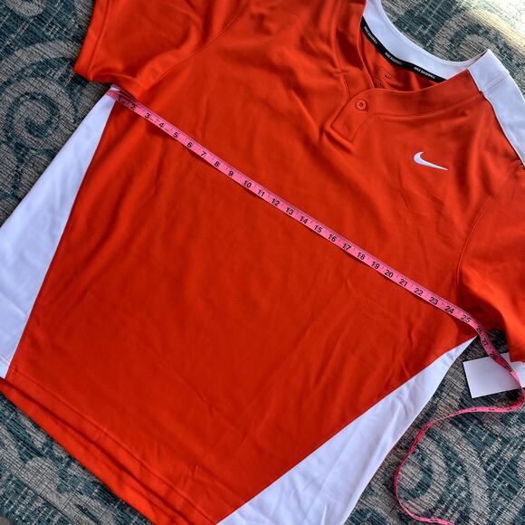 Nike Team Engineered Baseball Men's Jersey Orange White - Size XXL - Picture 5 of 6